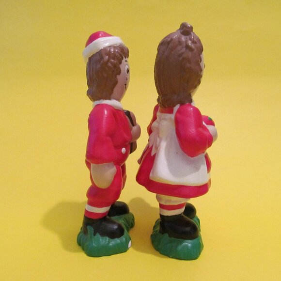 Raggedy Ann and Andy figurines Christmas edition 1975 - Picture 4 of 10